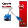 QPORT  1.5 Metre USB 2.0 to Rs232 Çevirici Kablo (Q-RS2321.5)