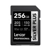 256GB LEXAR LSDSIPL256G-BNNNG PROFESSIONAL SILVER PLUS SDXC UHS-I CARDS UP TO 205MB/S READ 150MB/S WRITE C10 V30 U3