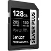 LEXAR 128GB LMSSIPL128G-BNANG MICROSD HIGH-PERFORMANCE SILVER PLUS MICROSDXC UHS-I UP TO 205MB/S READ 150MB/S WRITE C10 A2 V30 U3