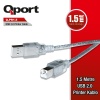 Q-PR1_5 QPORT Q-PR1.5 USB 2.0 1.5 METRE PRİNTER KABLOSU