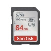 64 GB SANDISK SDSDUNB-064G-GN6IN 140/MB 64GB ULT SD C10