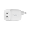 Belkin 2li USB-C 65W PD Gan Şarj Cihazı - Beyaz