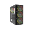 IROMX  SPACE BTX-65G 650W 80+ 4x RAINBOW FIXED LED FAN ATX 2xUSB3.0 SİYAH KASA