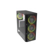 IROMX  SPACE BTX-65G 650W 80+ 4x RAINBOW FIXED LED FAN ATX 2xUSB3.0 SİYAH KASA