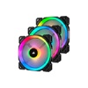 Corsair CO-9050072-WW LL120 RGB 120 mm Çift RGB Renk Döngülü PWM Fan, Lighting Node PRO Kontrolcü İle Birlikte, 3lü Paket