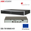 HIKVISION DS-7616NXI-K1, 16Kanal, 12Mpix, H265+, AcuSense, 1 HDD Desteği, 2160P Kayıt, 160Mbps Bant Genişliği, Metal Kasa, NVR