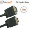 V-net  VGA 15m Video Projektör kablosu, Gold Plated