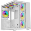POWERBOOST PowerBoost PB-SS02W Sea View USB 3.0, ATX 7 x ARGB Fanlı, Beyaz Kasa (PSU Yok)