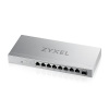 ZYXEL XMG-108 8 PORT 2.5G + 1G SFP/10G SFP+ MULTIGIGABIT METAL YONETILEMEZ DESKTOP SWITCH