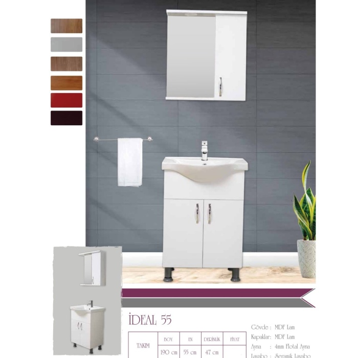 İDEAL 55 cm Banyo Dolabı