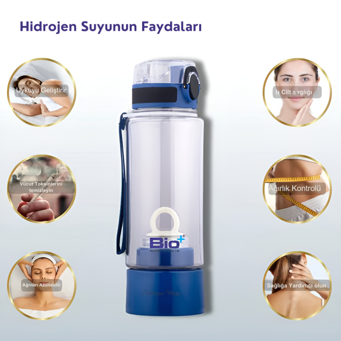 BioHidrogen Hidrojen Zengini Su Şişesi