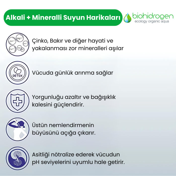 Biohidrogen Çinko & Bakır Mineralli Su Arıtma Cihazı