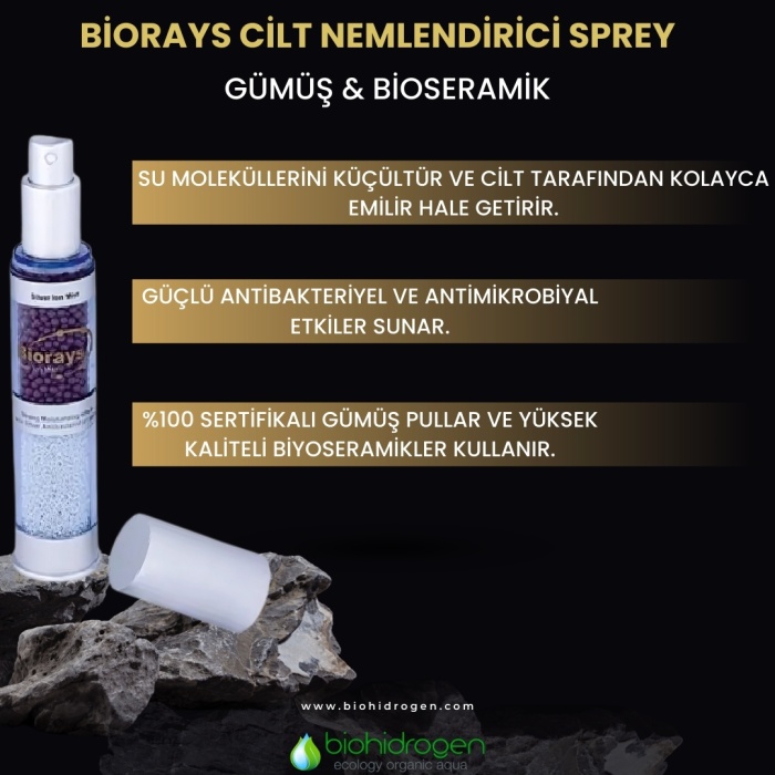 Biohidrogen Cilt Nemlendirici Sprey ( Gümüş  & Bioseramik )