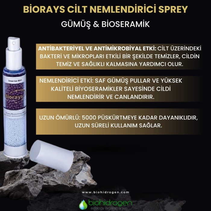 Biohidrogen Cilt Nemlendirici Sprey ( Gümüş  & Bioseramik )