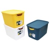 BOXSIS OM-0050-1690 ( 15LT ) ( 35X25X22CM ) RENKLİ ORGANİZER KAPAKLI KUTU PLASTİK*18=K