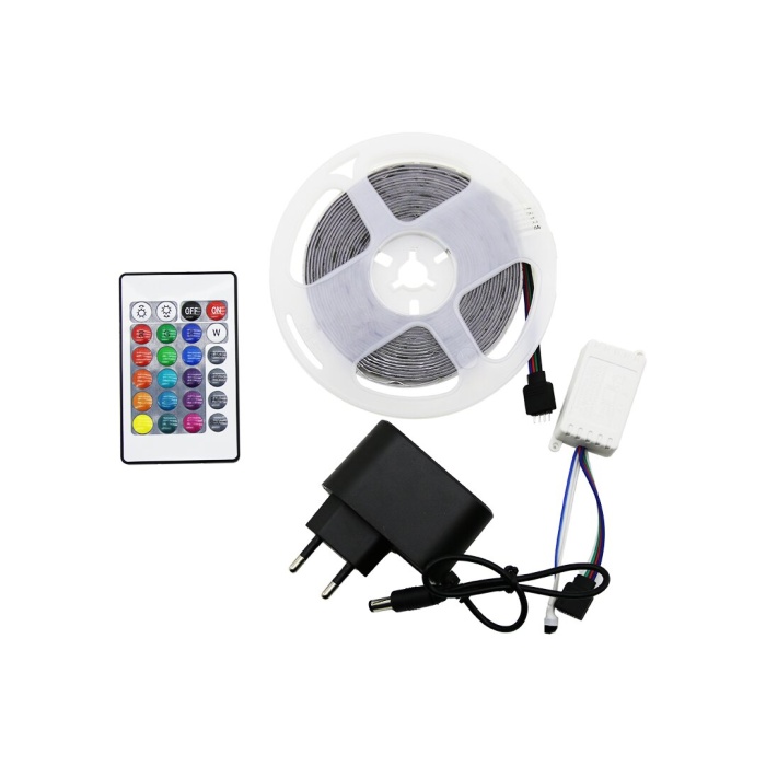 SULED SL-135 LED STRIP LIGHT ( 5MT ) ( KUMANDALI & ADAPTÖRLÜ ) RGB ŞERİT LED ( 2835 SMD & 54LED s/m )*60