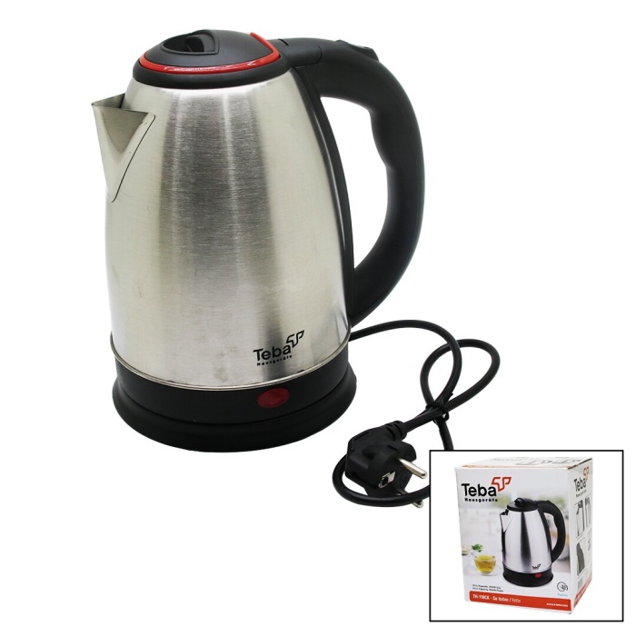 TEBA TH-118CK ( ÇELİK ) KETTLE SU ISITICISI ( 1.8LT & 1500W )*8