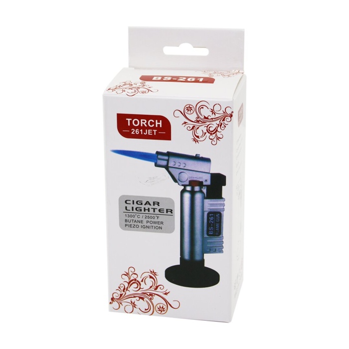 TORCH BS-261 JET DMR-2082 PÜRMÜZ TORCH NARGİLE ÇAKMAK ( CIGAR LIGHTER & 1300°C & 2500°F )*100