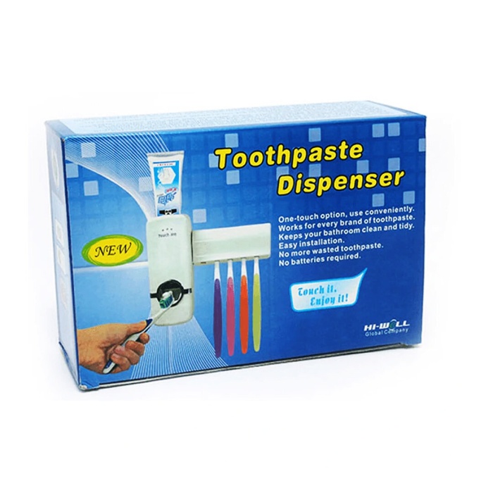 TOOTHPASTE DİSPENSER DMR-1440 5Lİ DİŞ MACUNU SIKACAK & FIRÇALIK SETİ*120