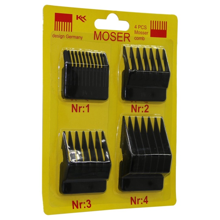 MOSER 4PCS MAKİNE TARAK SET*160