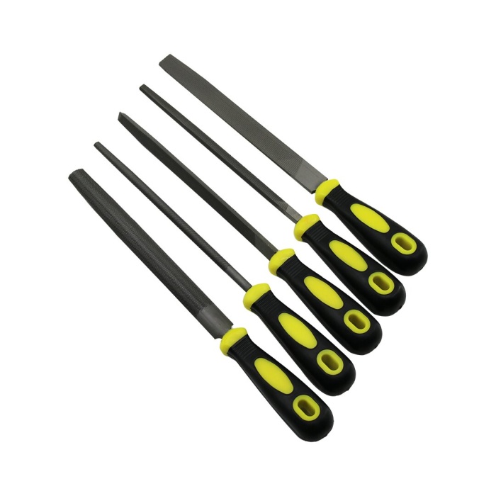 İBİCO STEEL FILE SET LRD-34 ( 5PCS ) ( 8 ÇELİK EĞE SETİ ) ( BALIK SIRTI & ÜÇGEN & KARE & YUVARLAK & DÜZ GENİŞ )*36