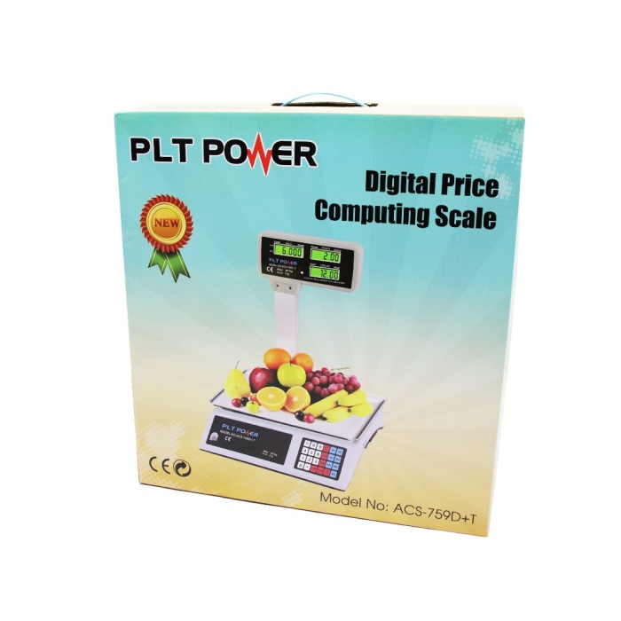 PLT POWER ACS-759D+T ( 40KG ) KAFALI DİJİTAL KARPUZ TERAZİ*4