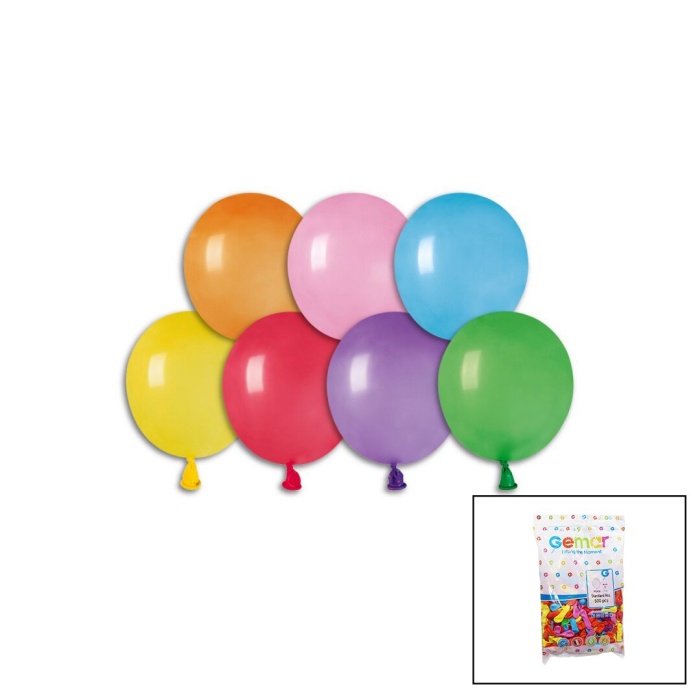 GEMAR-PT20 RENKLİ SU BALON #086 ( 3 & 8CM & 500PCS )*1X100