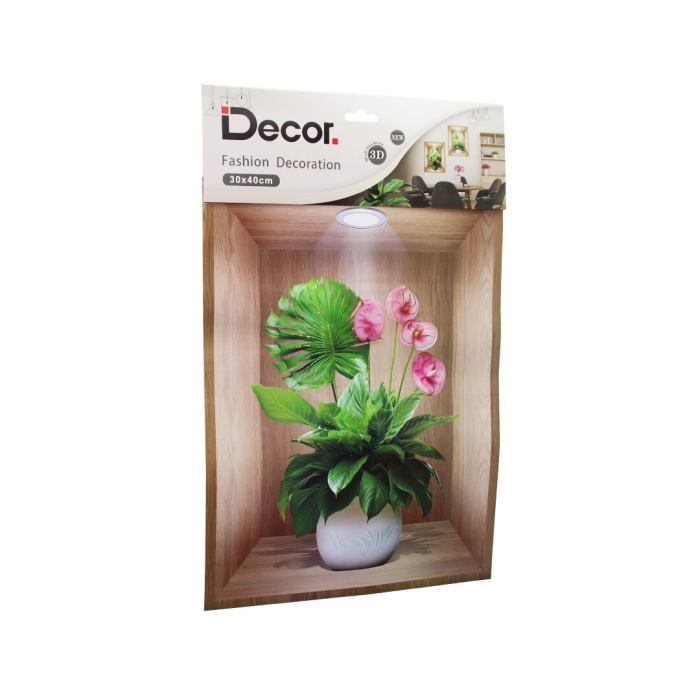 BAYSA-1292 DECOR. ( 30X40CM ) SAKSI 3D DUVAR STİCKER*500