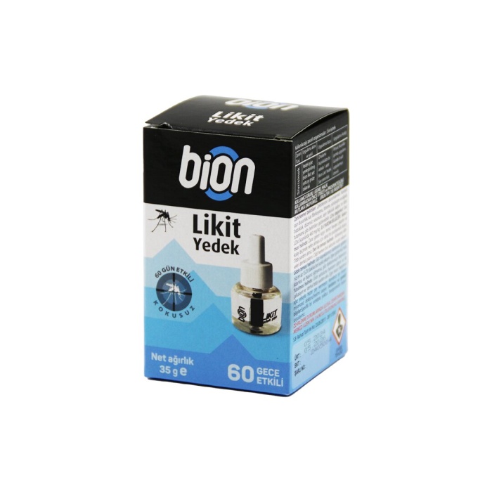 BİON ( 60 GECE ) ( SIVI LİKİT & YEDEK ŞİŞE ) SİVRİSİNEK ÖLDÜRÜCÜ 35GR*6X16