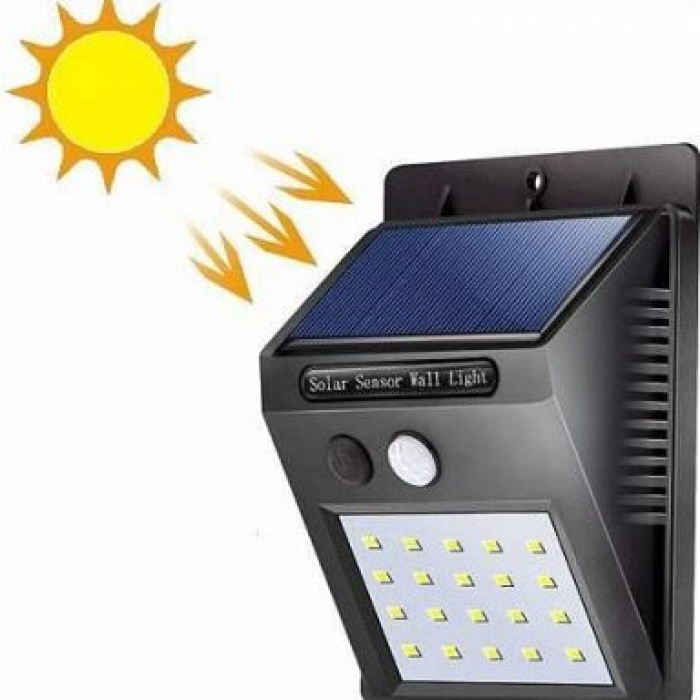 DEMPOWER DP-53 ( SOLARLI & 20 LED ) ( SENSÖRLÜ ) APLİK DUVAR LAMBASI*100