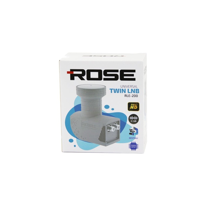 ROSE RLE-200 ( 2Lİ ) UYDU ( LNB ) UNIVERSAL TWIN ( FULL HD & 3D & 0.1dB )*100