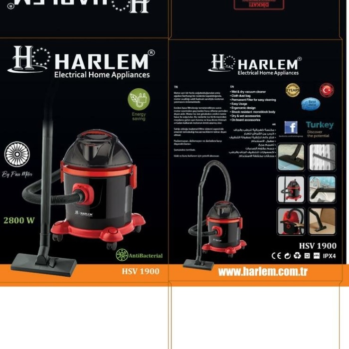 HARLEM HSV-1900 BETA ( KURU ) ELEKTRİKLİ SÜPÜRGE 2800W*1