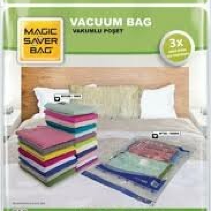 MAGIC SAVER 80X100 XXL VAKUMLU POŞET HURÇ BAG*50