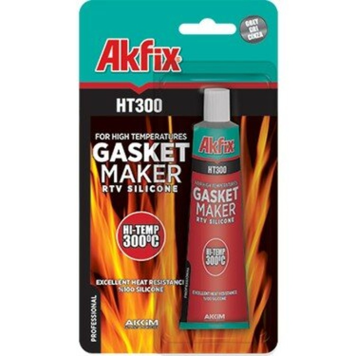 AKFİX HT-300 SA-215 GASKET MAKER KIRMIZI SIVI CONTA YÜKSEK ISIYA DAYANIKLI 50ML*24X8