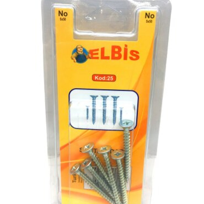 ELBİS-25  5X50 SUNTA VİDASI *12X24