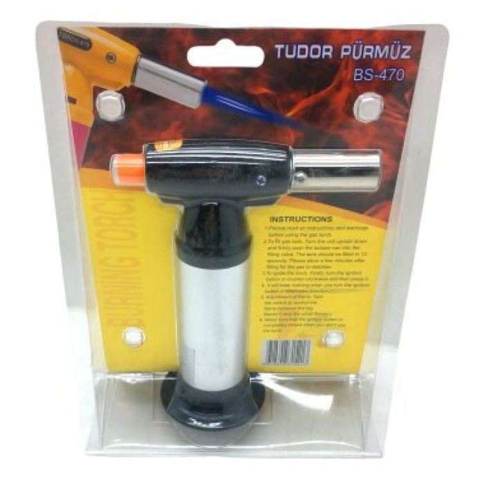 TUDOR BS-470 PÜRMÜZ TORCH NARGİLE ÇAKMAK*100