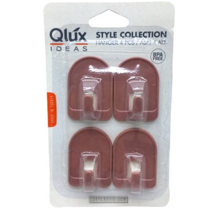 QLUX L-136 ( 4PCS ) MİRAGE KUBBELİ YAPIŞKAN ASKI*80