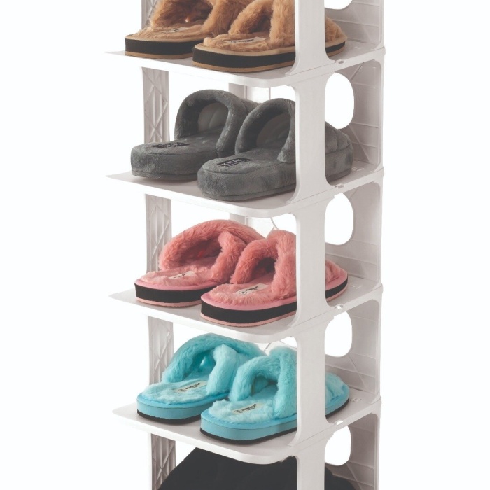 LUXURY SHOE RACK OM-0910-1023 ( BEYAZ ) BLANCHE LÜKS AYAKKABILIK*8