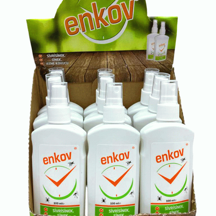 ENKOV SİNEK SİVRİSİNEK KENE KOVUCU LOSYON SPREY 100ML*12X8