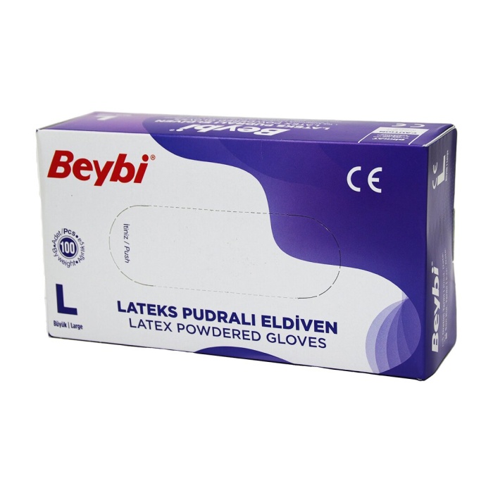 BEYBİ ( L ) ( PUDRALI ) MUAYENE ELDİVENİ 100LÜ*1X20