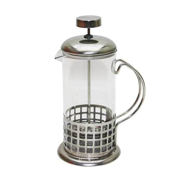 YAKUT-7323 FRENCH PRESS ( 350ML ) CAM BİTKİ SÜZGEÇİ ( METAL KAFES & KAPAK )*60