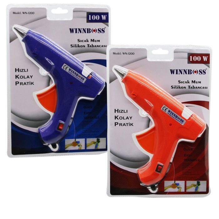 WINNBOSS WN-1200 ( 100W ) ( ANAHTARLI ) SICAK MUM SİLİKON TABANCASI*60