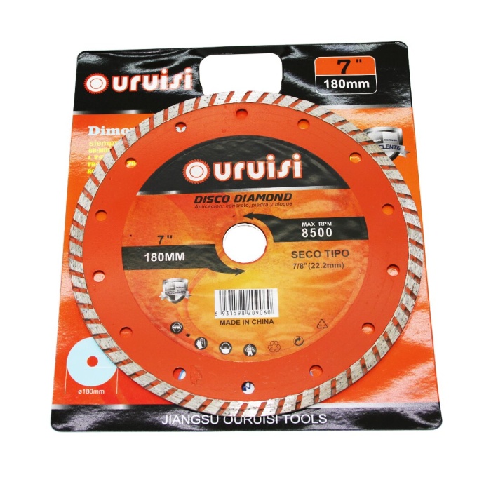 URUİSİ DİMOND BLADE TY-157 ( 7 & 180MM ) MERMER KESİCİ DİSK ( SPRAL TAŞI )*100