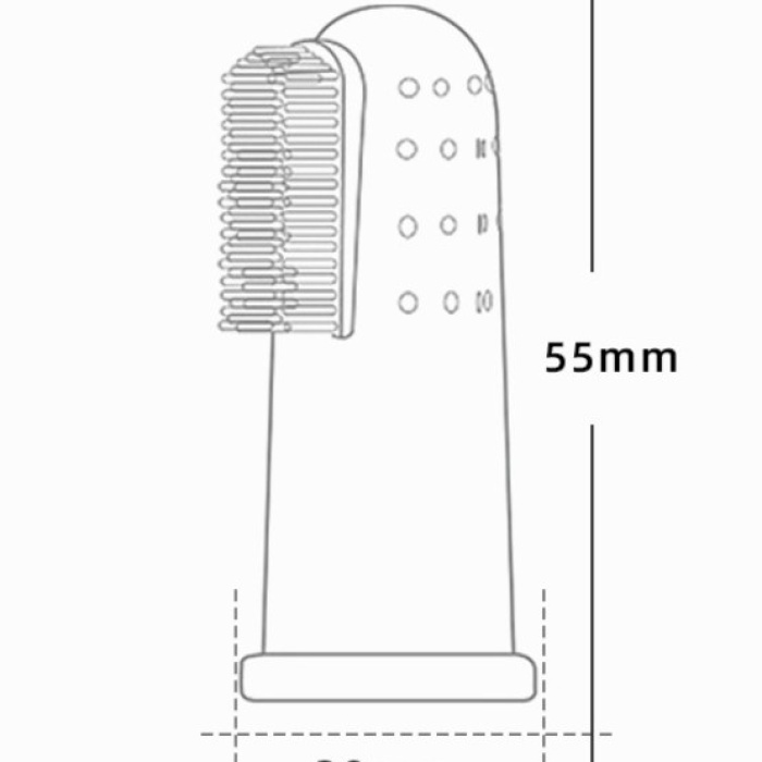 Parmağa Takılan Hayvan Diş Kaşıma Fırçası