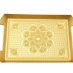 MENNUR MNR-0273 ( KULPLU DİKDÖRTGEN ) ( GOLD ) SUNUM TEPSİ PLASTİK*84