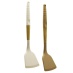 PABLITO HOME PBT-177 ( SİLİKON ) ( SPATULA EĞİK ) ( AHŞAP BAMBU SAP & SİLİKON KILIFLI ) ( 32CM )*24X6