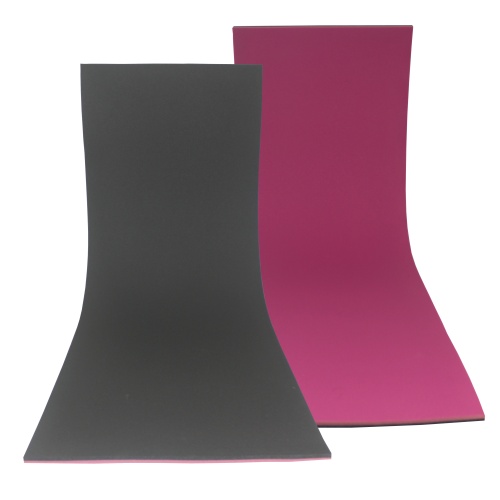 Pembe-Siyah Extra Rahat Plates Yoga Matı 180x60cm 15mm