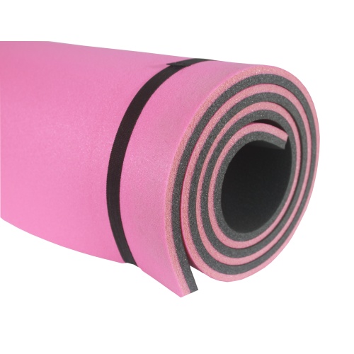 Pembe-Siyah Extra Rahat Plates Yoga Matı 180x60cm 15mm