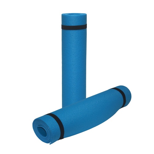 FoamStore Pilates Yoga Matı 180x60 5mm Çizgi Desen Mavi