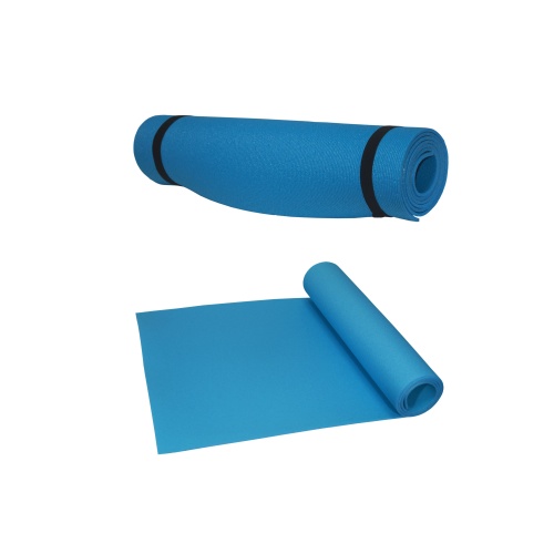 FoamStore Pilates Yoga Matı 180x60 5mm Çizgi Desen Mavi